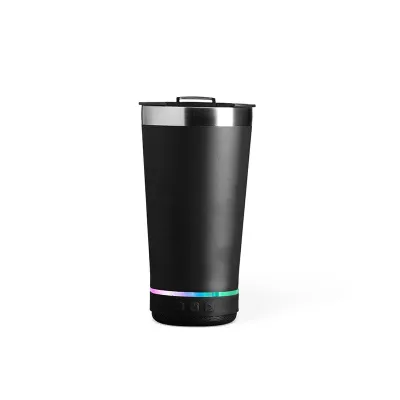 Copo Térmico 400ml com Caixa de Som - Preta