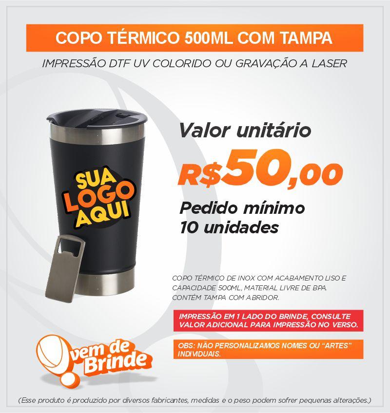 Copo Térmico 500ML com Tampa