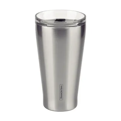 Copo Termico Com Tampa Exata Inox 550ml