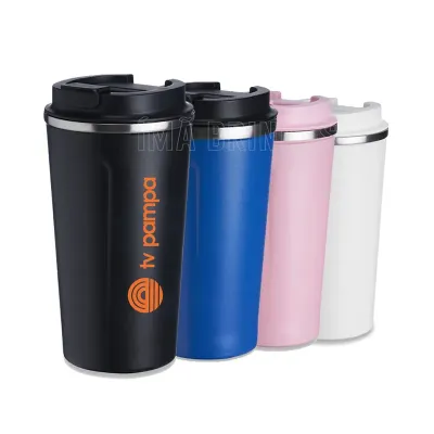 Copo Termico de Inox 500ml Com Tampa