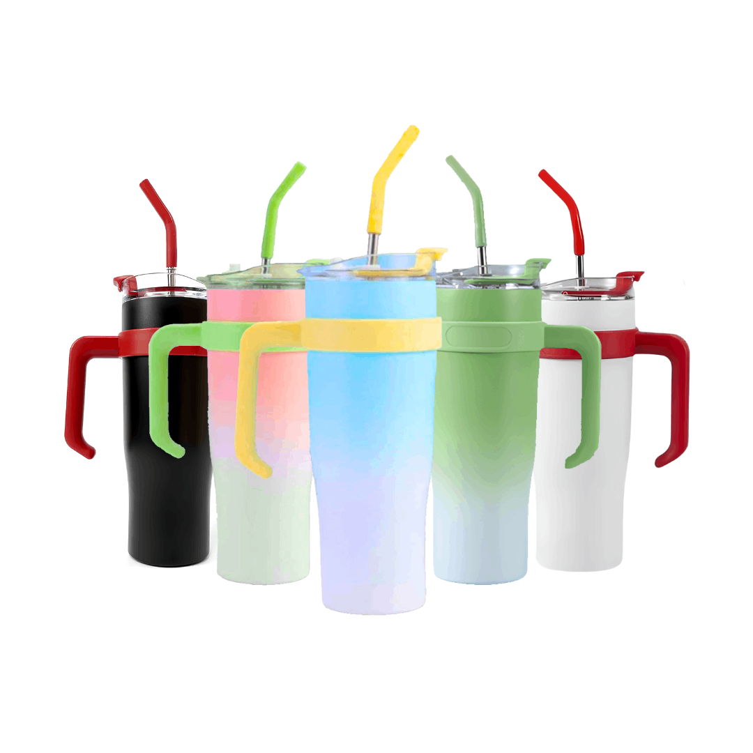 Copo Térmico Easy com Tampa e Canudo 1200ml