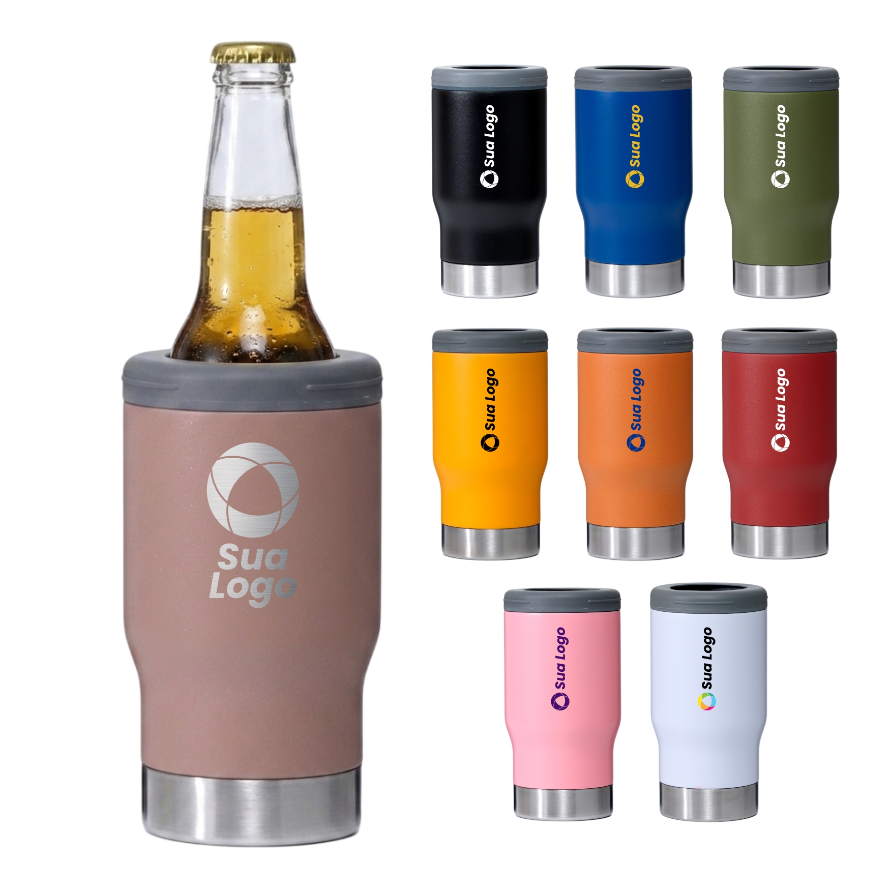 Copo Térmico Inox Personalizado 380 ml com Abridor