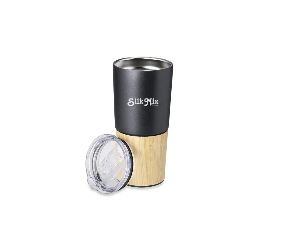 Copo Térmico linha bambu 600ml - Inox - Personalizado