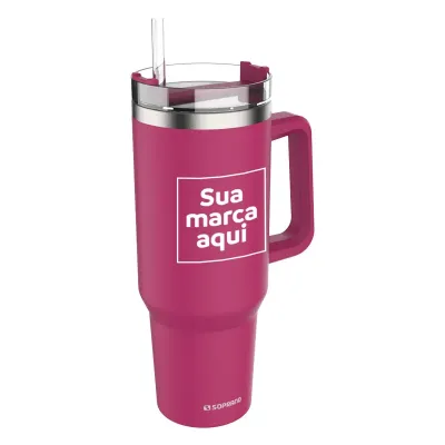 Copo Térmico Urbano Rosa