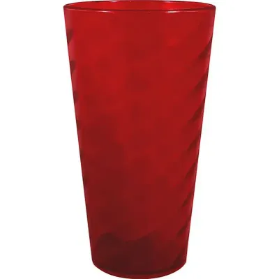 Copo Twist Cristal Vermelho 600ml Plastico