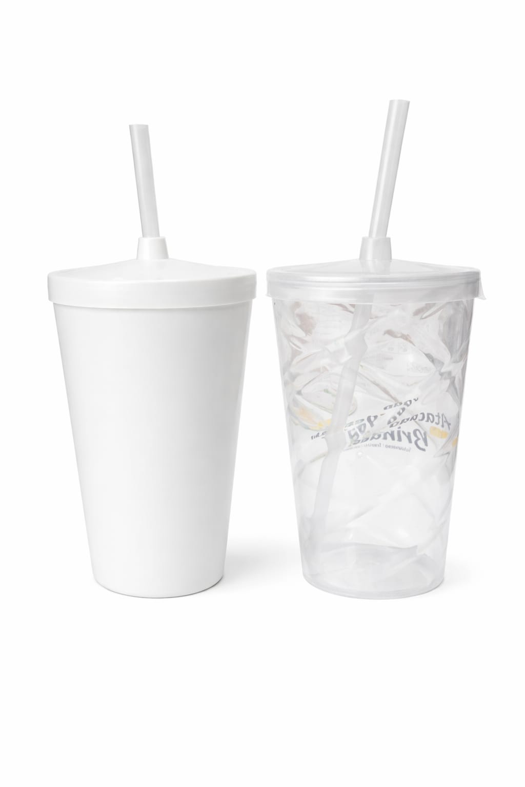 Copo Twister com Tampa e Canudo 600ml - 1unid. / 50 unid. / 100 unid.