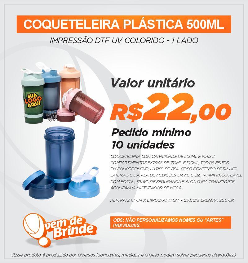 Coqueteleira Plástica 500ML