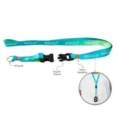 Cordao Chaveiro Para Moto 15mm Com Argola Mosqu
