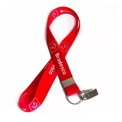Cordao Para Cracha Personalizado Fecho Jacare