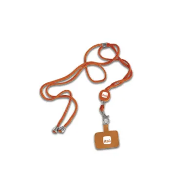 Cordão personalizado com fecho de segurança e porta crachá acoplado