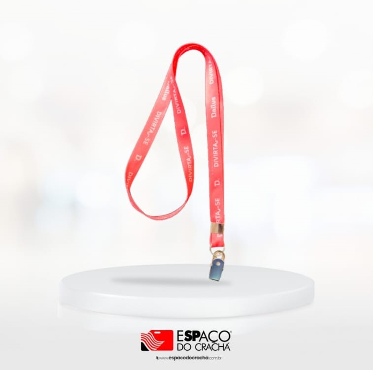 CORDÃO PERSONALIZADO - IMPRESSÃO DIGITAL SUBLIMÁTICA - Espaço do Crachá