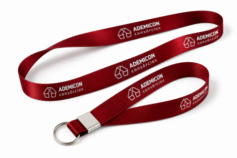 Cordão Personalizado para Crachá - Unidades Ademicon