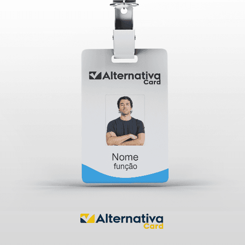 Crachá de funcionário - Padrão Corporativo