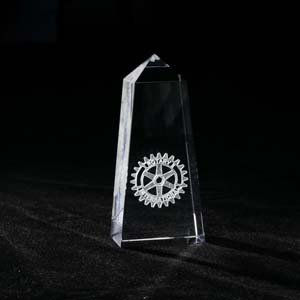 Cristal Personalizado obelisco