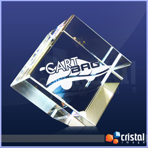 Cubo Personalizado em Cristal