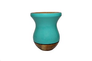 Cuia Madeira Premium Bicolor Tiffany 11/13 cm Aproximadamente