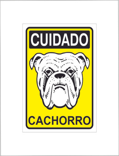 Cuidado cachorro 20x30 - Pacote com 12un