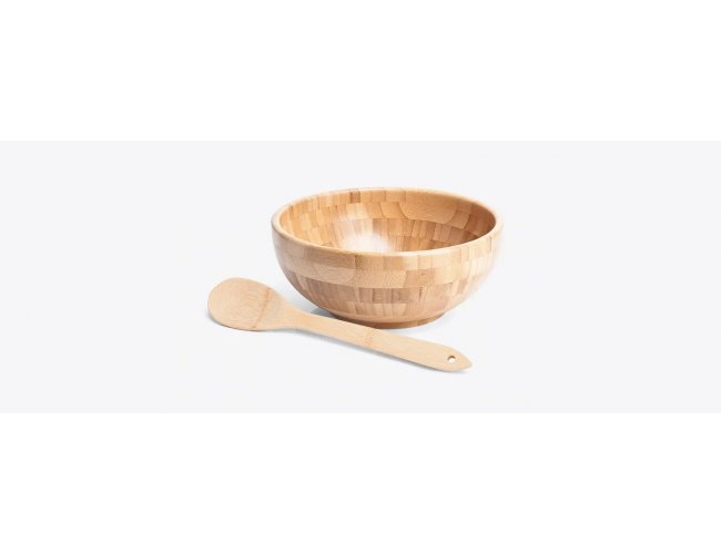 Cumbuca Em Bambu Com Colher 30Cm - 3L