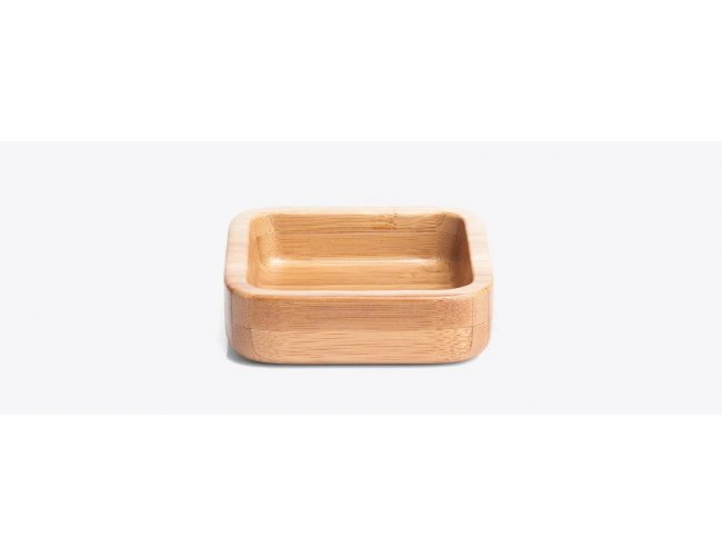 Cumbuca Em Bambu Quadrada De 100Ml
