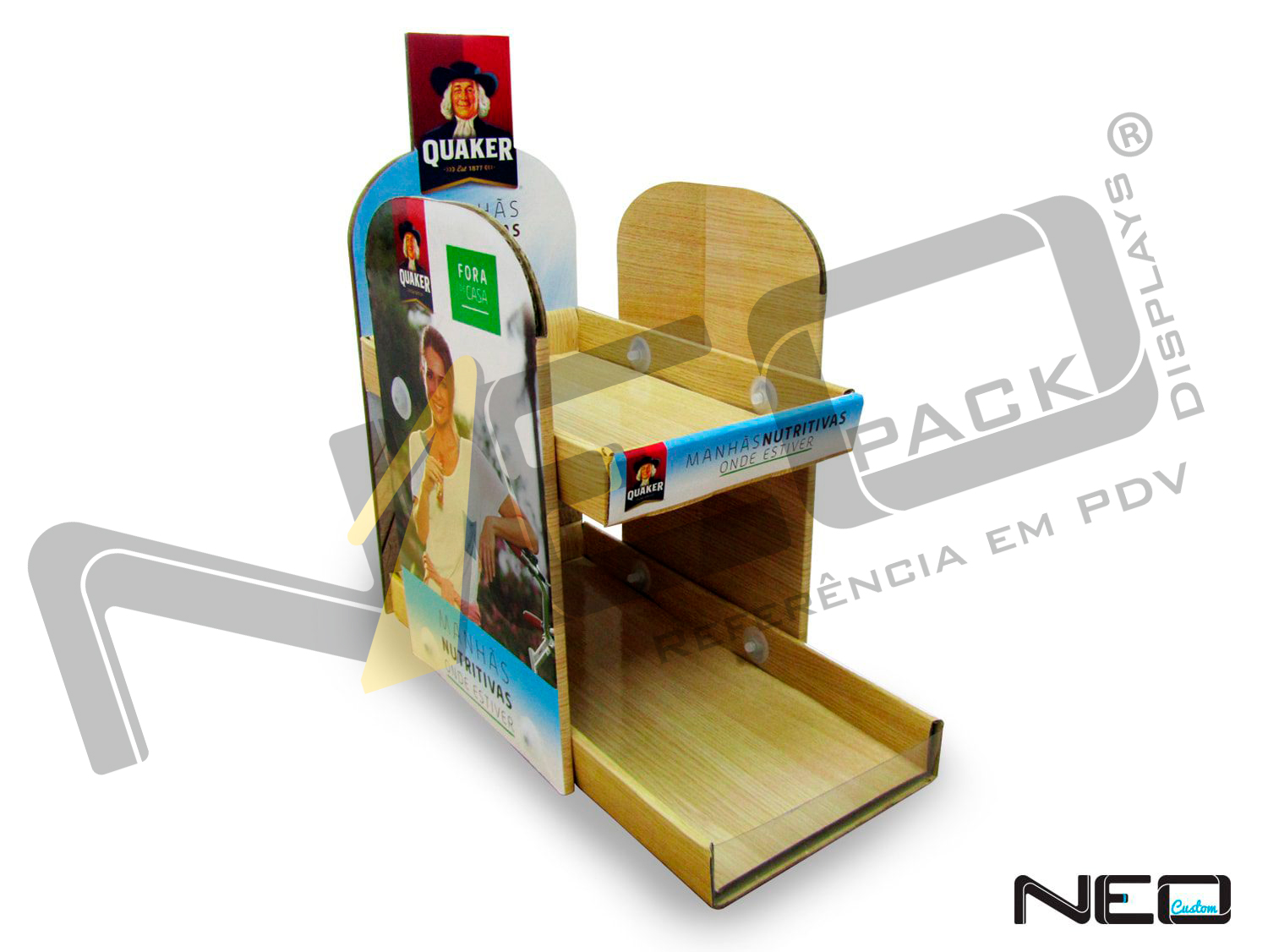 Display Balcão Duplo Quacker