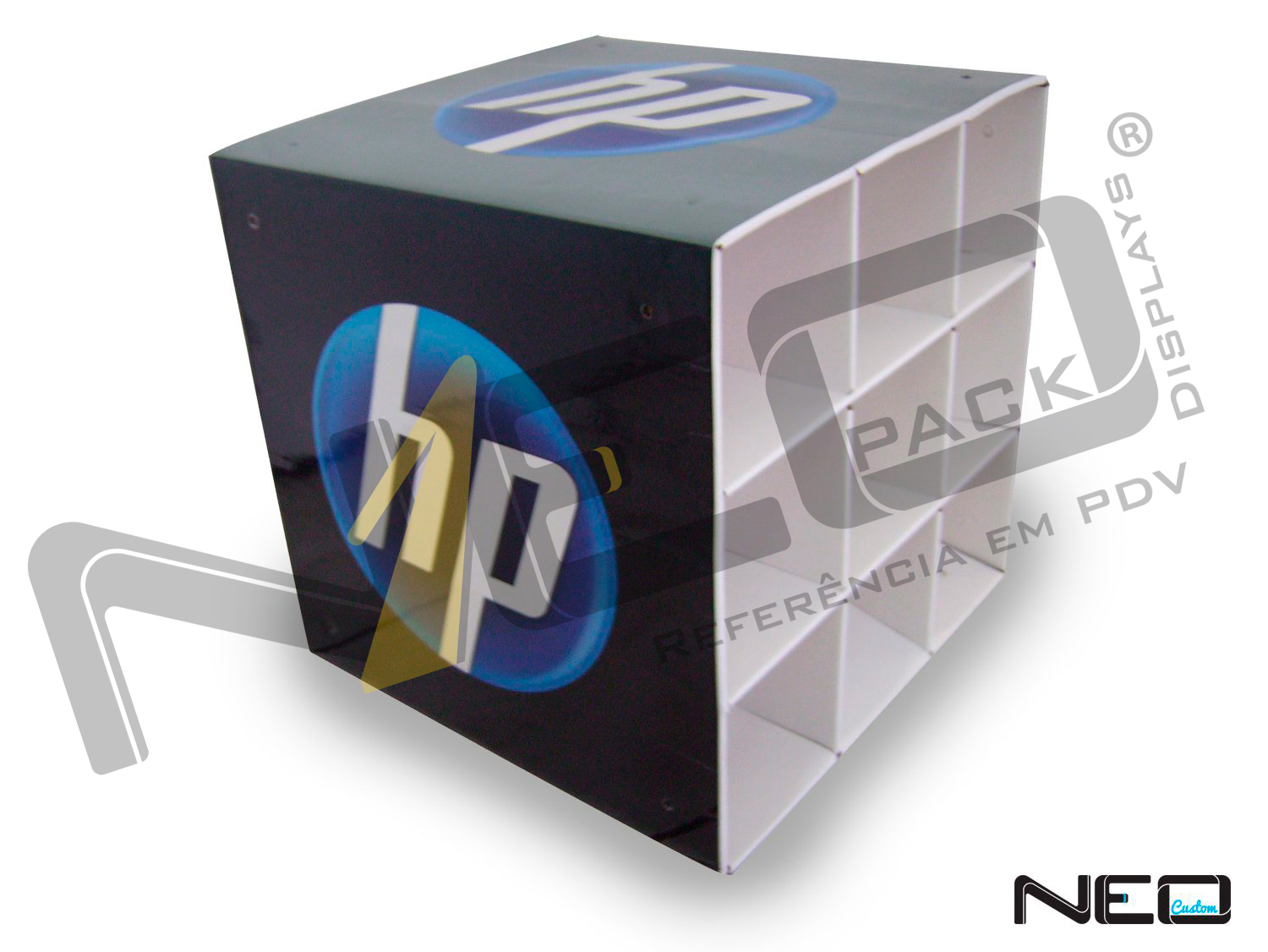 Display Cubo Nichos Hp