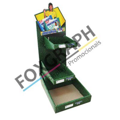 Display de Balcao Com 3 Nichos Para Produtos