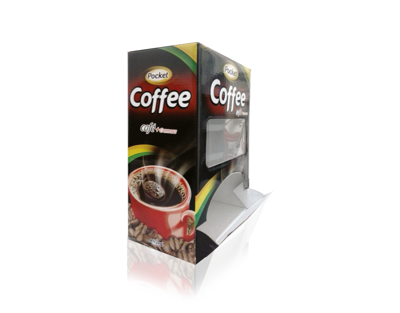 Display de Papelão Balcão Pocket coffee