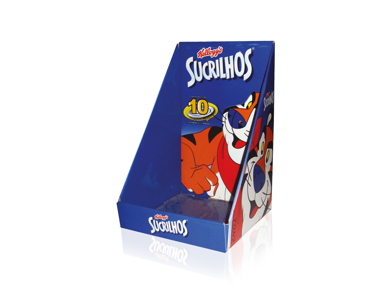 Display de Papelão Balcão Sucrilhos Kelloggs