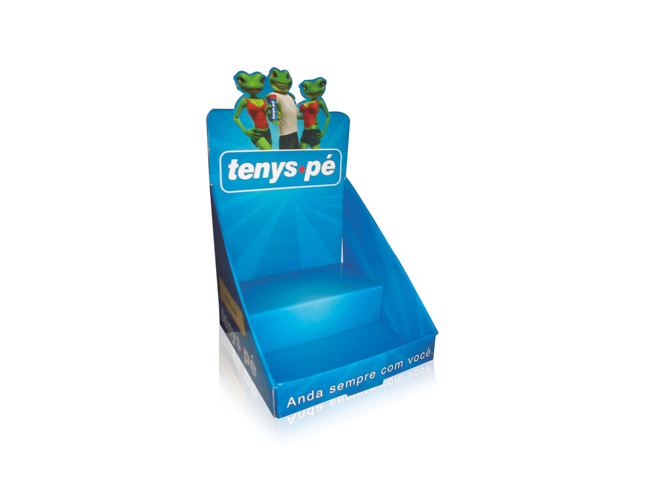 Display de Papelão Balcão Tenys Pé