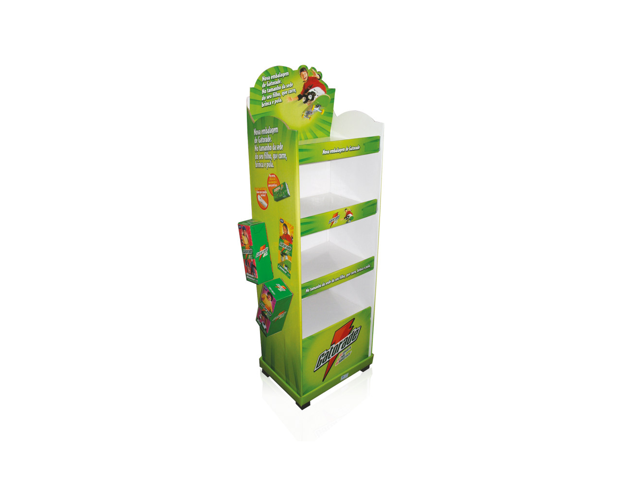 Display de Papelão Chão Cargo Gatorade