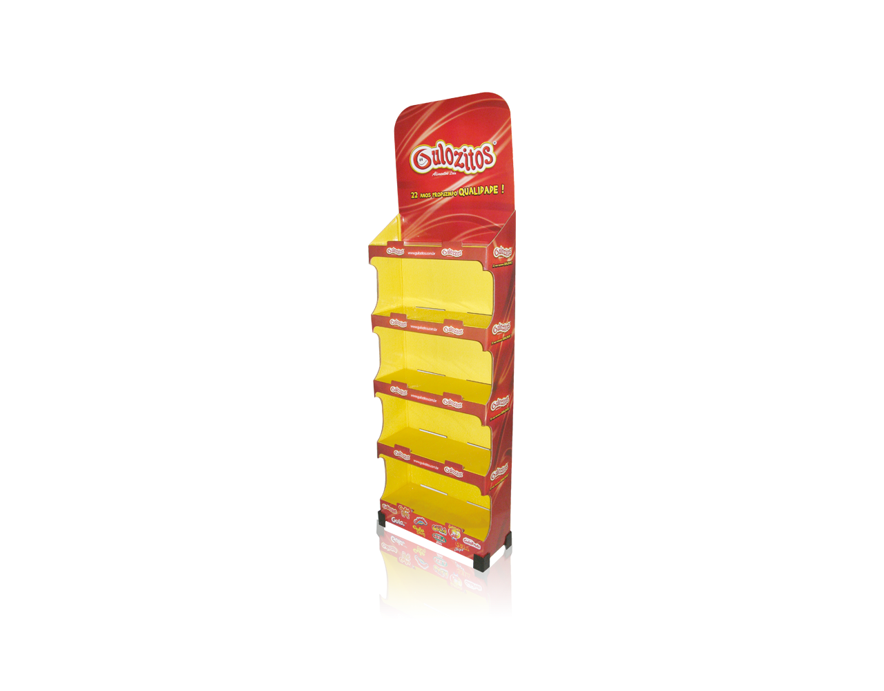 Display de Papelão Chão Cargo Gulozitos