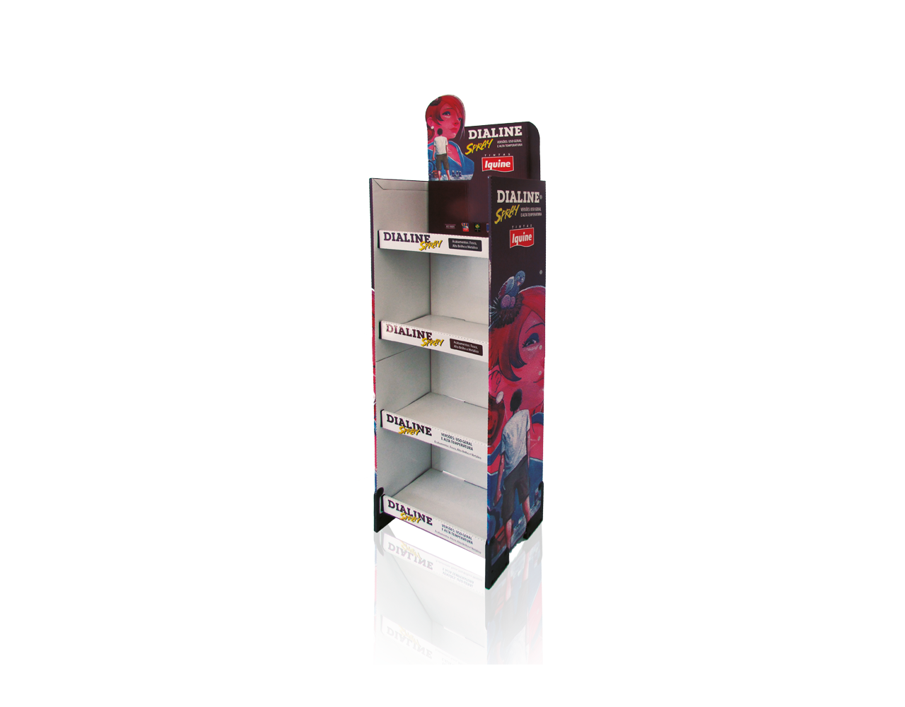 Display de Papelão Chão Cargo Iquine