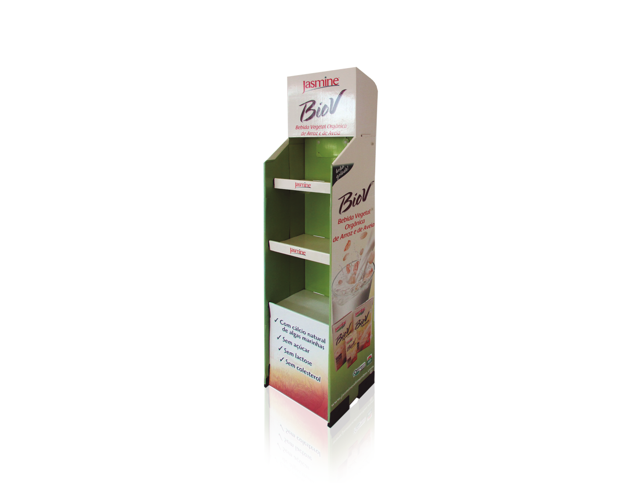Display de Papelão Chão Cargo Jasmine Bio V
