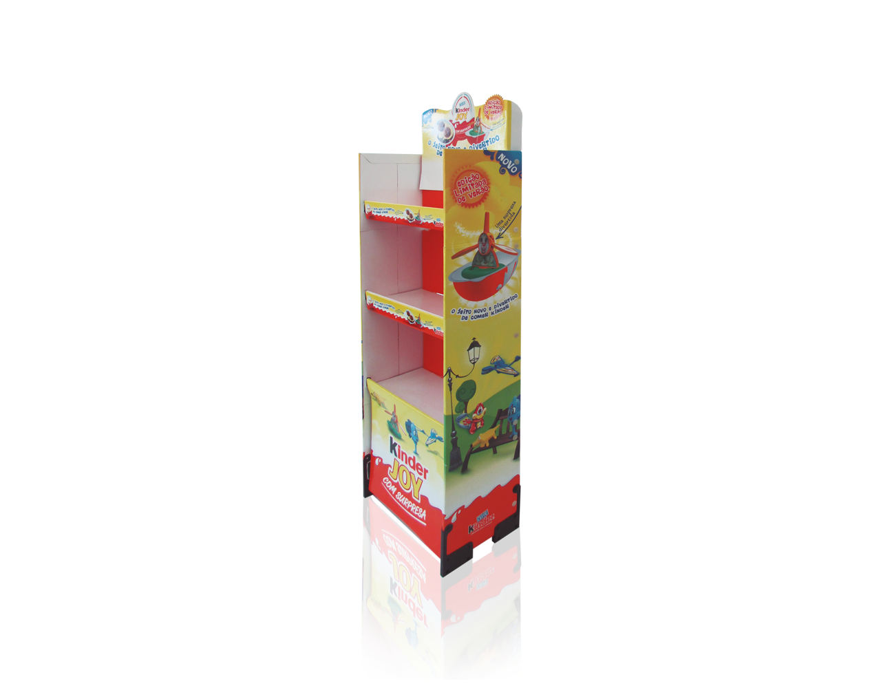 Display de Papelão Chão Cargo Kinder