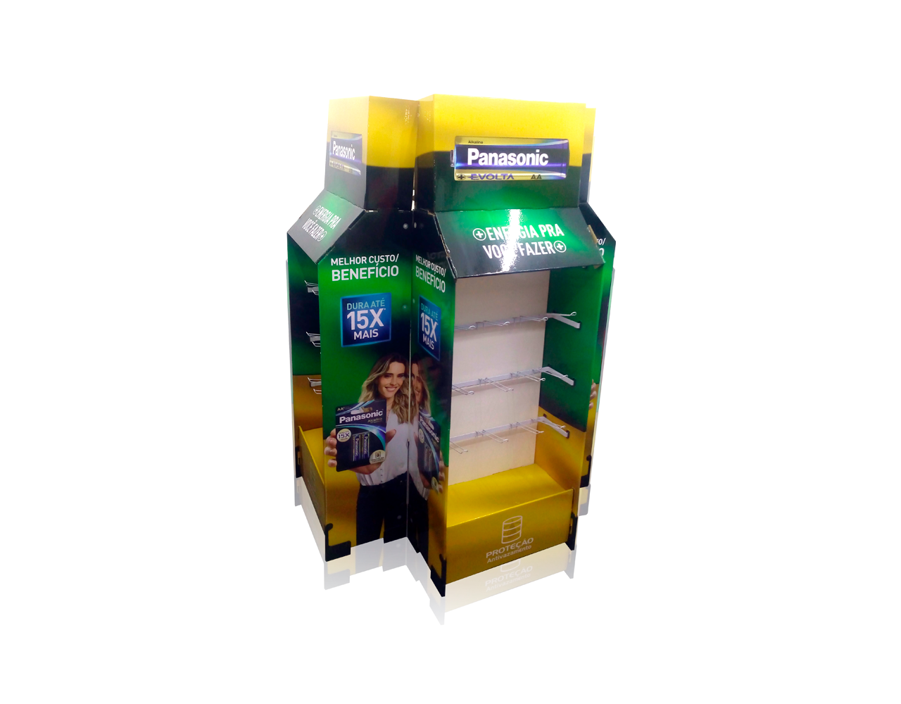 Display de Papelão Chão Cargo Panasonic
