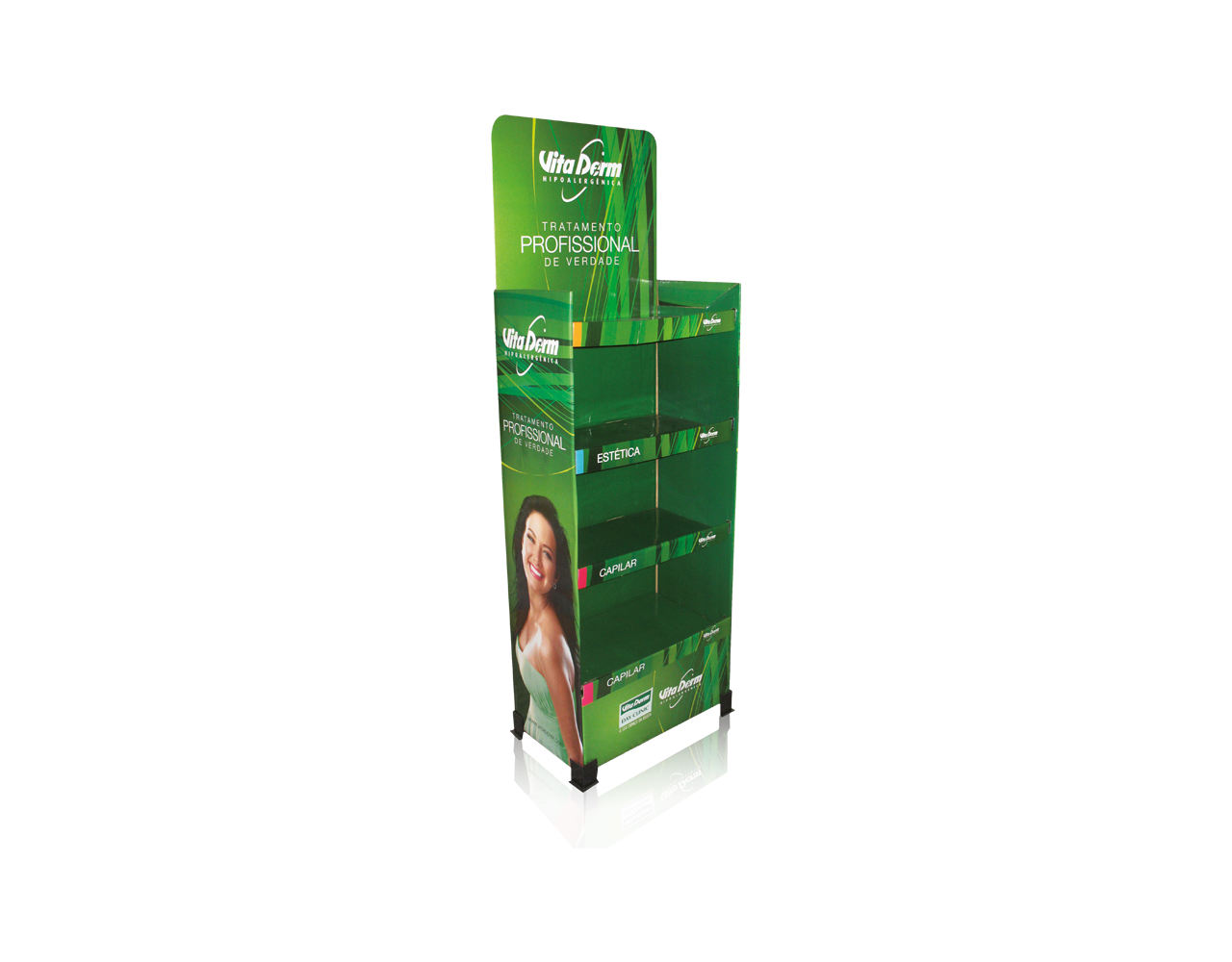 Display de Papelão Chão Cargo Vita Derm