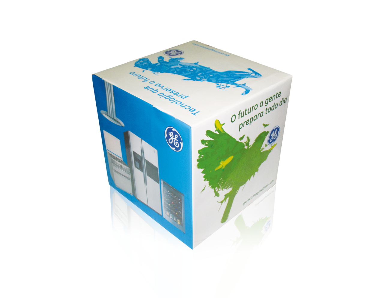 Display de Papelão Cubo GE