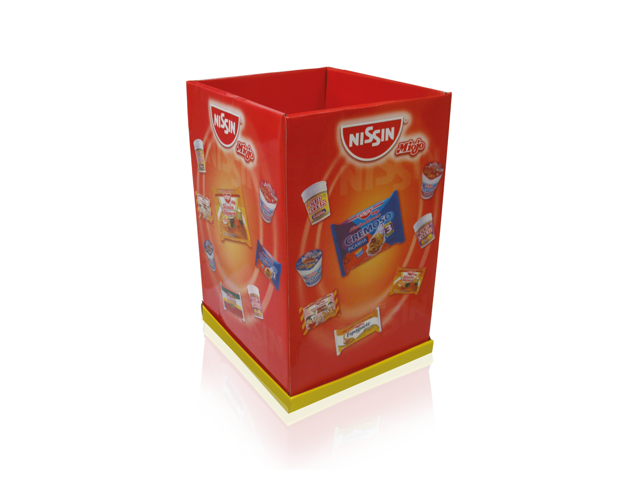 Display de Papelão Expositor Nissin