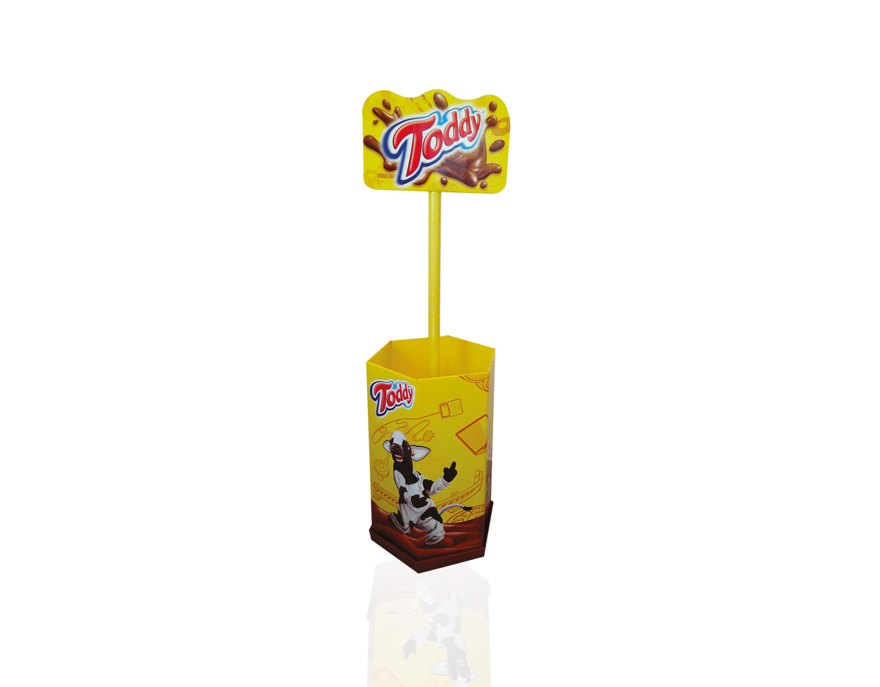 Display de Papelão Expositor Toddy