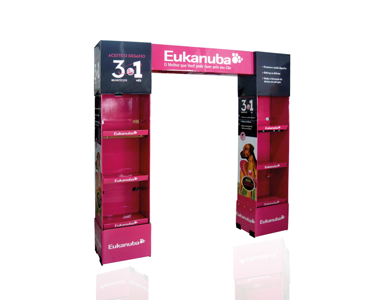 Display de Papelão Ponta de Gondola Eukanu