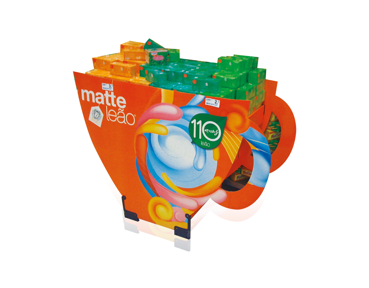Display de Papelão Projeto Especial Chá Leão