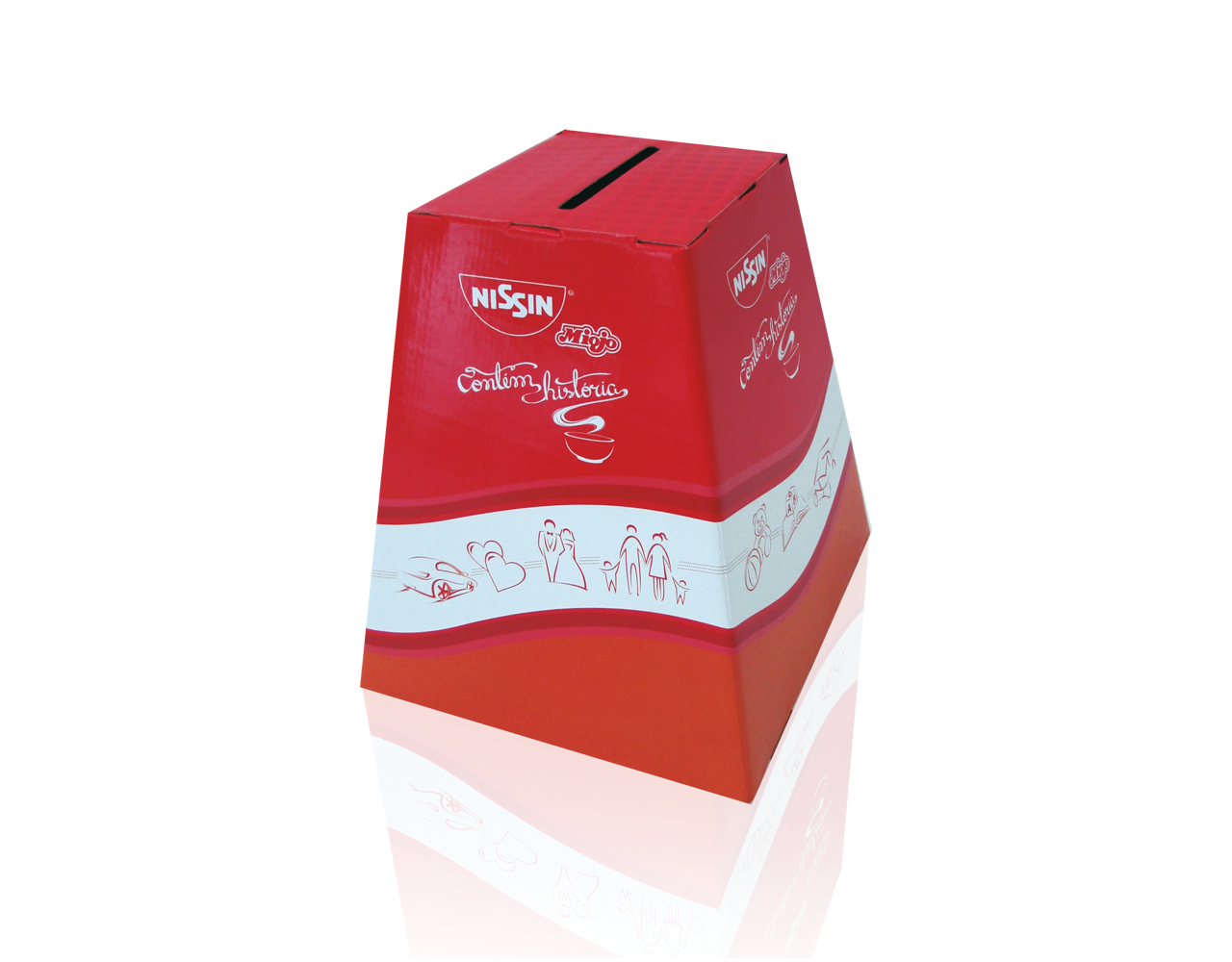 Display de Papelão Urna Nissin