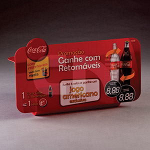 Display em Acrilico Vermelho Personalizado