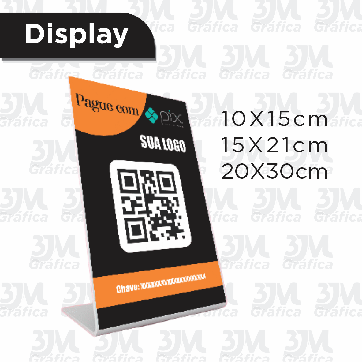 Display em L Placa PS 2mm