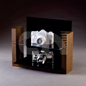 Display em Mdf e Acrilico Cristal