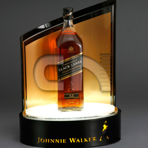 Display Luminoso de Mesa Com Base Oval