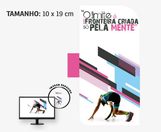 Display para Monitor em PVC Branco Premium 0,50mm 4x0 - 4 unidades