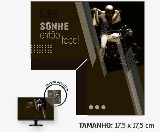Display para Monitor Quadrado em PVC Branco Premium 0,50mm 4x0 - 20 unidades