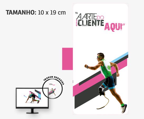 Display para Monitor Retangular em PVC Branco Premium 0,50mm 4x0 - 4 unidades
