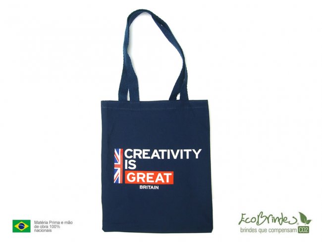 Ecobag Algodão Azul 3040